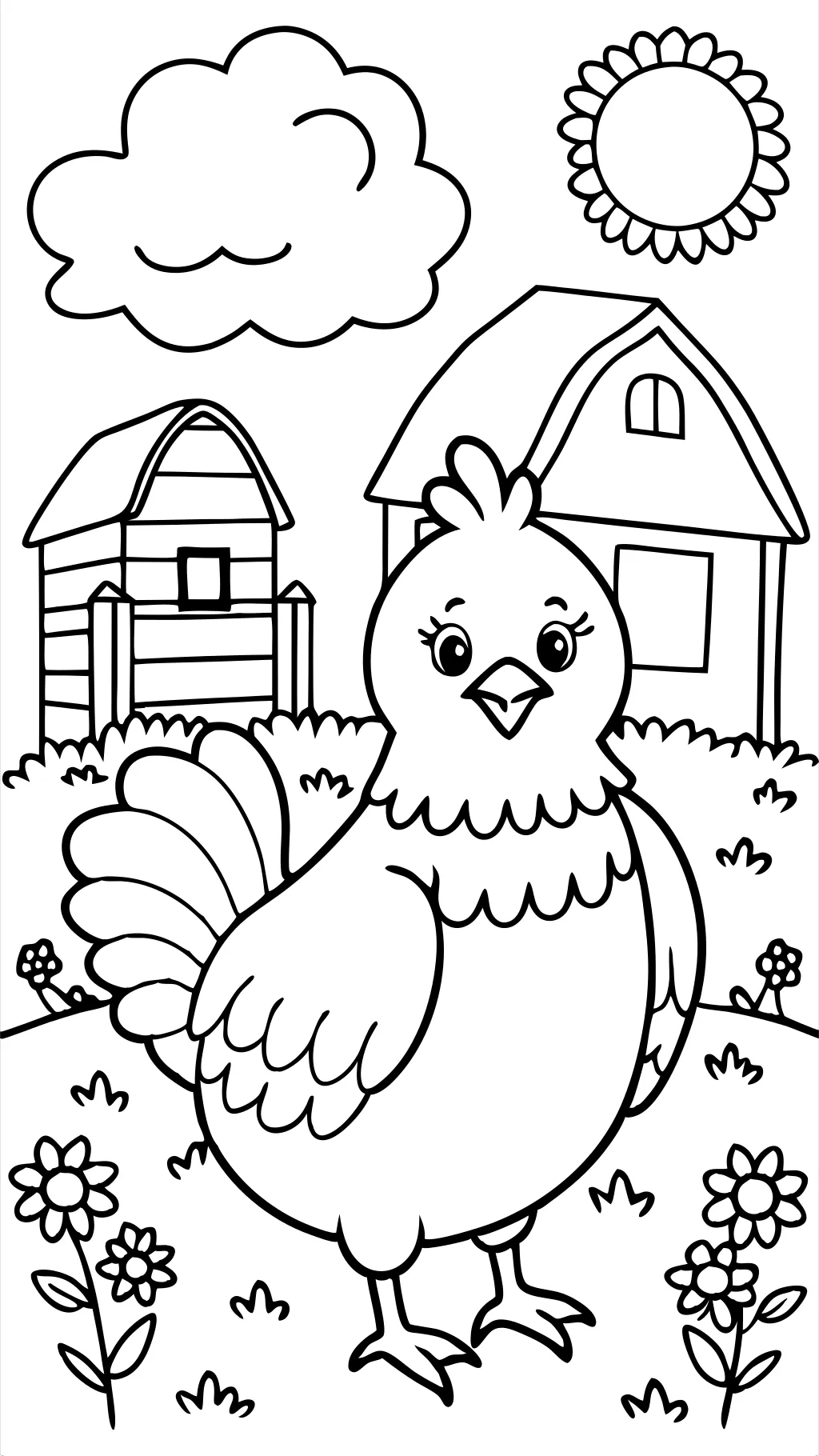 coloring pages chicken